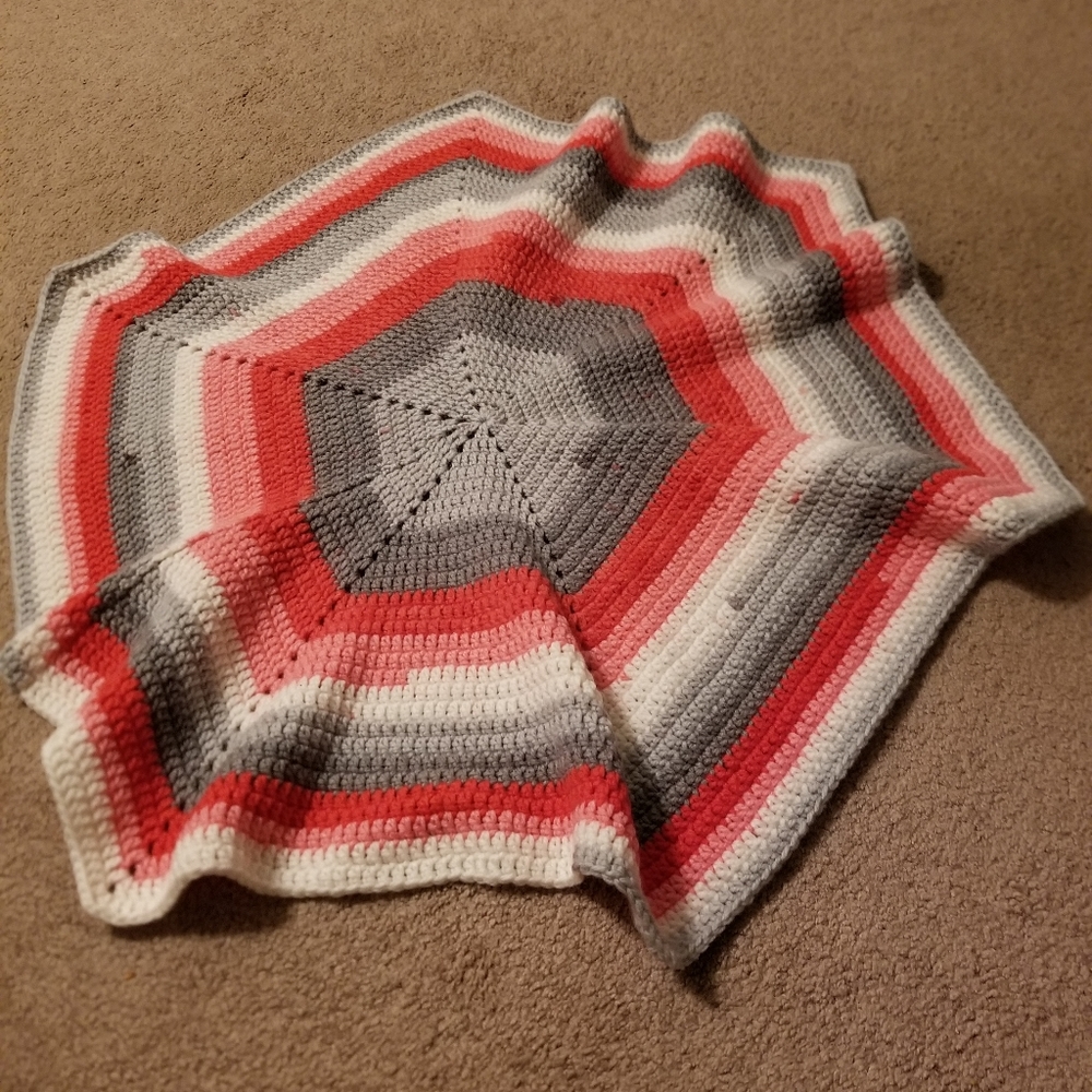 Handmade crochet baby blanket